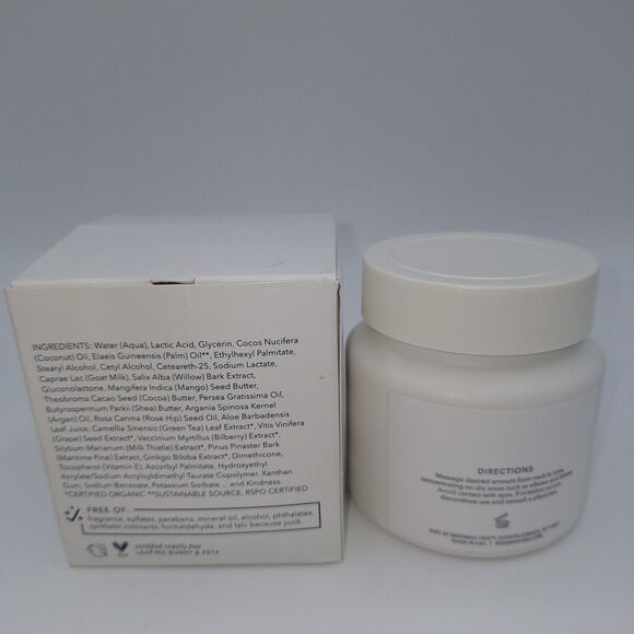Beekman 1802 SMOOTH with Willow Bark Lactic Acid Goat Milk Body Cream 8 oz New - Picture 2 of 5